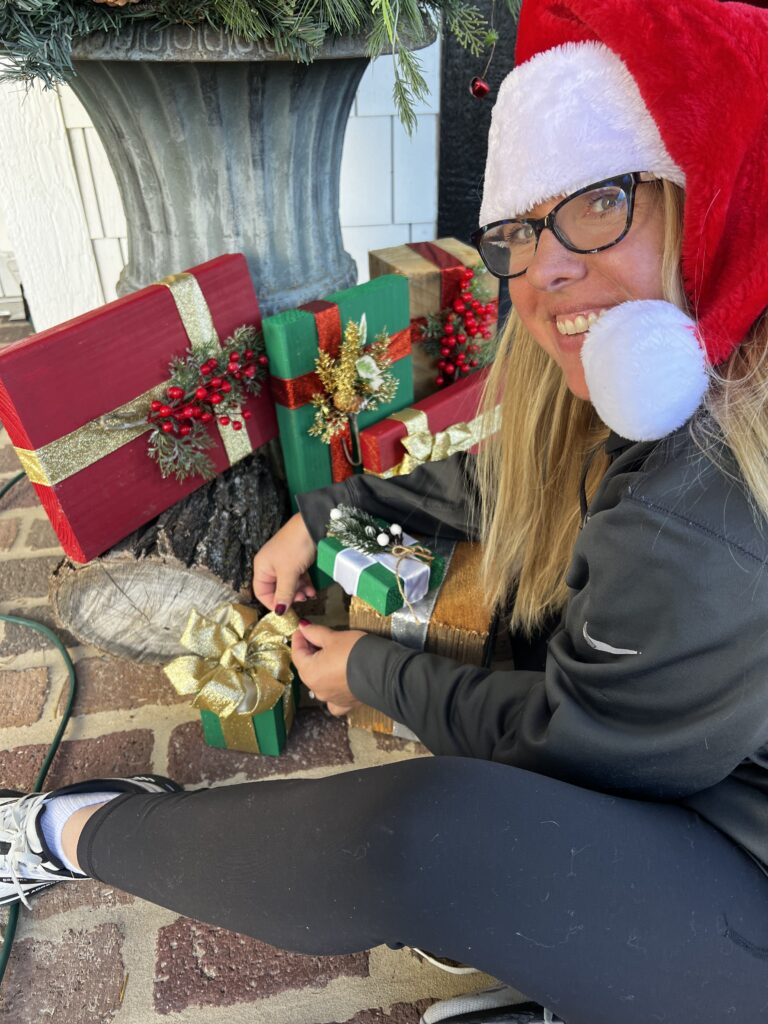Festive porch decorations Overland Park