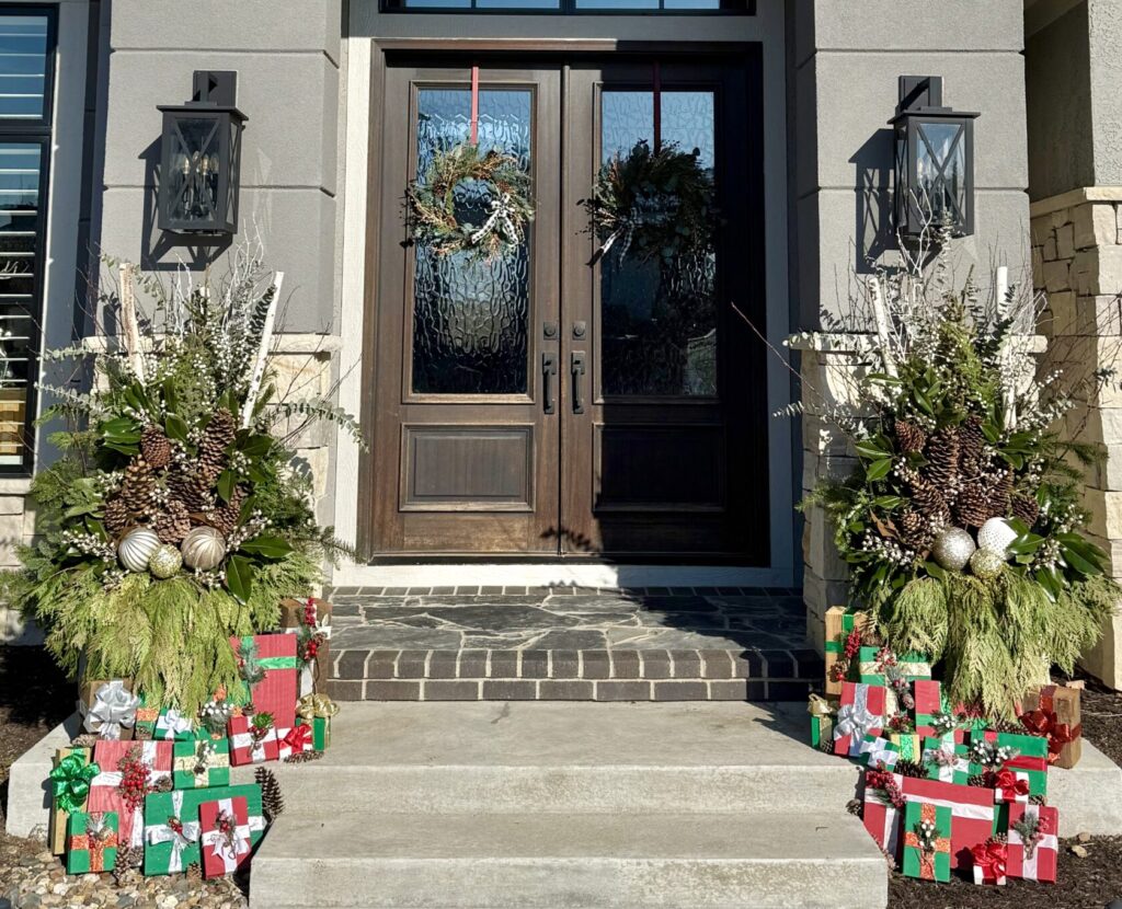 Elegant autumn porch arrangement KC